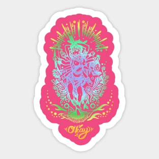 Western Kali - Multi Color Line Sticker